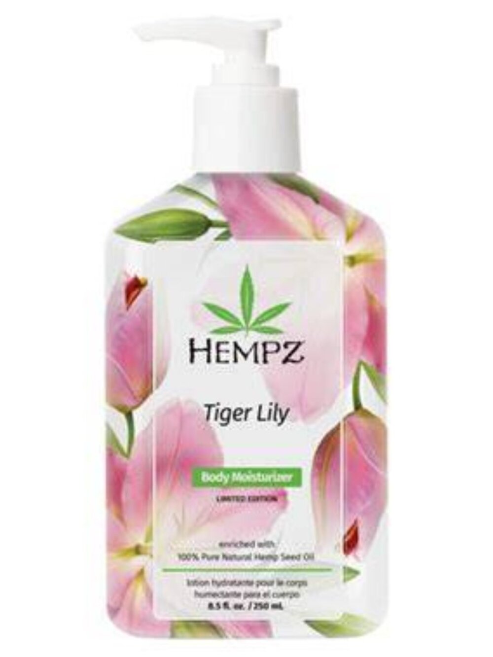Hempz Tiger Lily Limited Edition Body Moisturizer 8.5 oz NEW Sealed